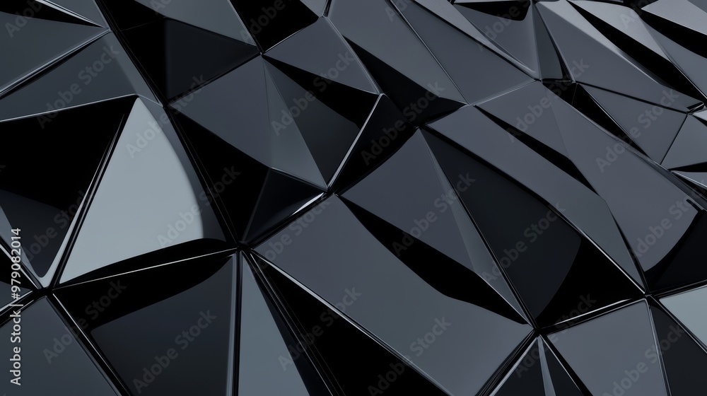 In this 3D rendering, a modern wall composition is created by arranging 3D tiles. The background is formed by semigloss blocks in a triangular shape. In this 3D rendering, a modern wall composition is created by arranging 3D tiles. The background is formed by semigloss blocks in a triangular shape.
