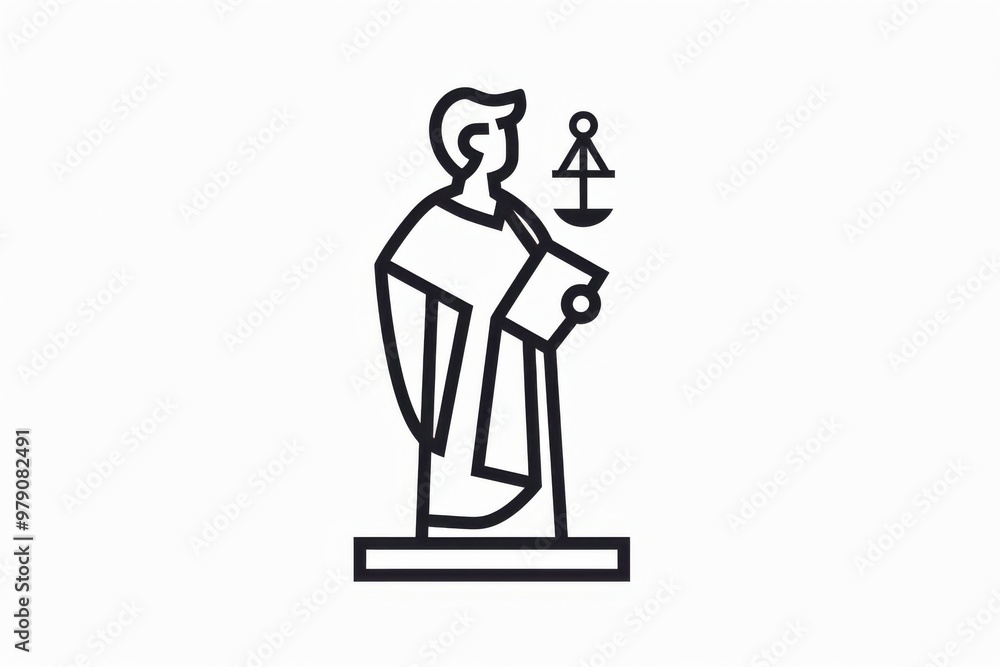 Witness: a simple outline of a witness symbolizing testimony Witness: a simple outline of a witness symbolizing testimony