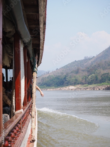 cruise through the mekong river, laos