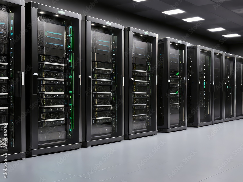 server room with servers Server racks in server room data center server rack with servers
server room with servers Server racks in server room data center server rack with servers