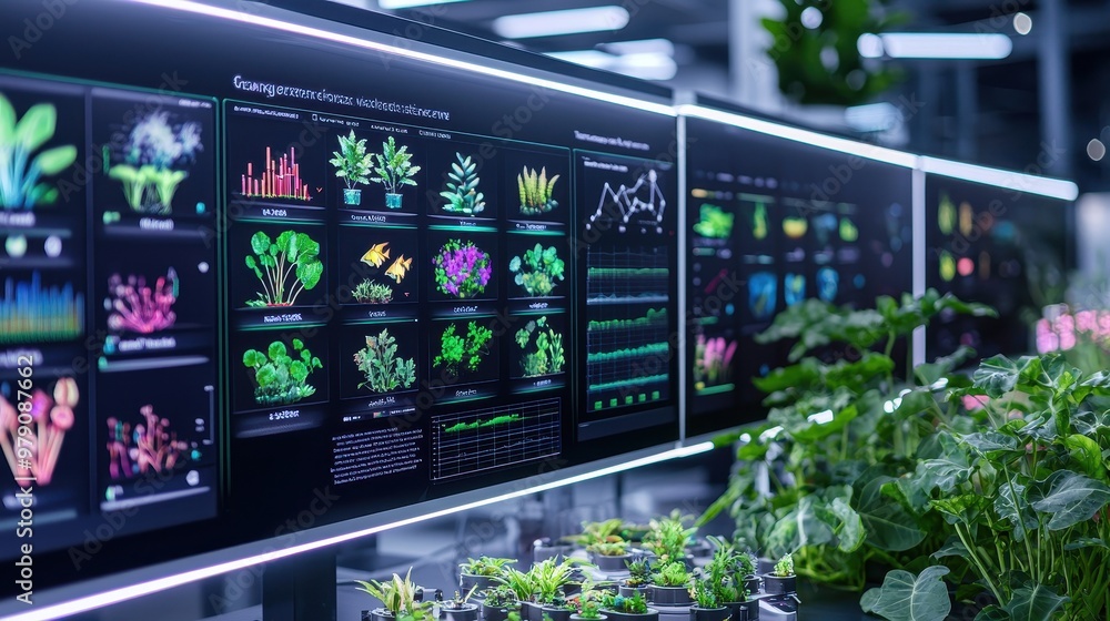 Plant Growth Monitoring System with Data Analysis on Computer Screens in a Modern Greenhou Plant Growth Monitoring System with Data Analysis on Computer Screens in a Modern Greenhou