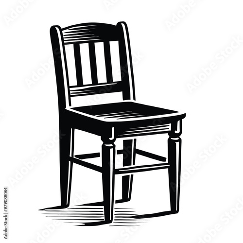Wooden Chair Silhouette