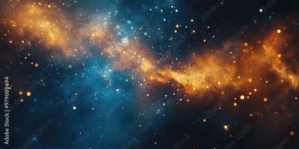 Fototapeta premium Galaxy with stars and dust