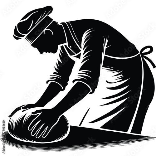 Baker Kneading Dough