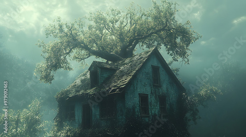 “Tree Falling on the Roof of a Small House” 