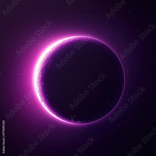 Purple planet glow