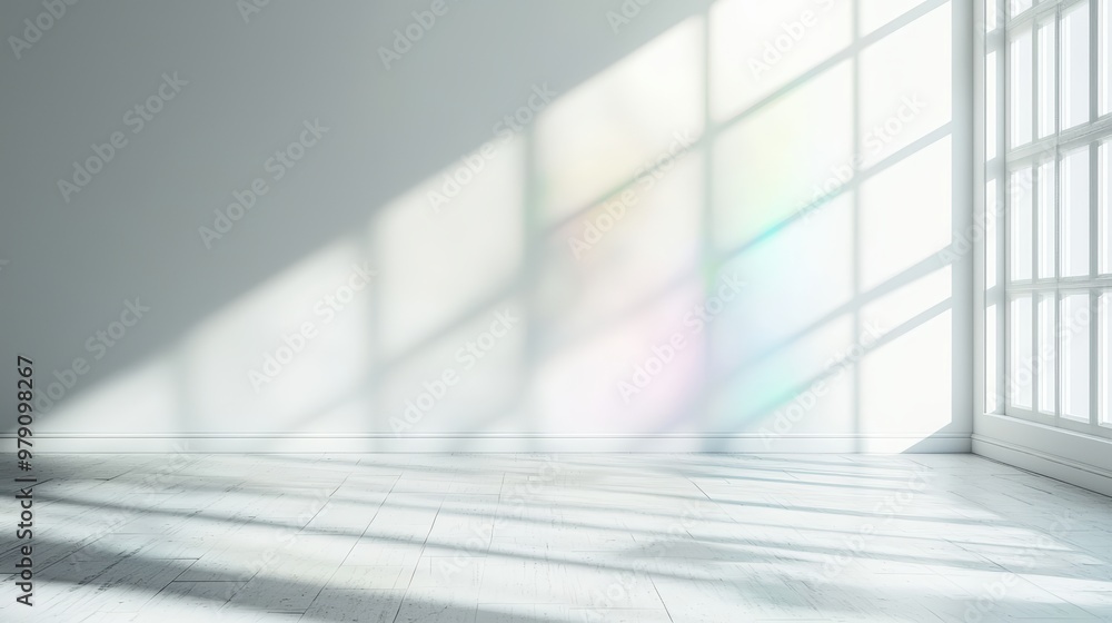 Obraz premium Sunlight streams through a window