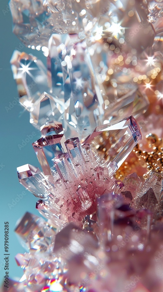 Crystals of different shapes close-up. Mineral crystal mining, sapphires close-up, macro. Background precious stones. Mineral stone. Aquamarine mineral stone. Colored shiny surface of precious stones. Crystals of different shapes close-up. Mineral crystal mining, sapphires close-up, macro. Background precious stones. Mineral stone. Aquamarine mineral stone. Colored shiny surface of precious stones.