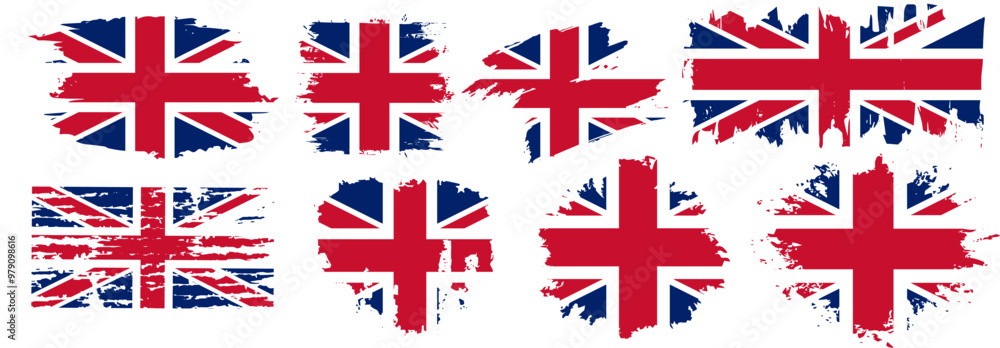 Φωτογραφία national flag of the United Kingdom  Union Jack, Great Britain UK flag Grunge sp