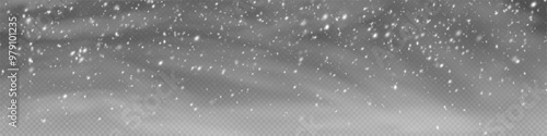 Christmas background with snowflakes. Snow flakes with wind, snow background.S now storm effect, blurred, cold wind with snow png. Heavy snowfall, snowflakes in different shapes and forms. Wind.