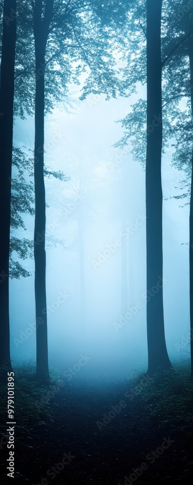 A serene forest shrouded in mist, creating a mystical atmosphere and inviting exploration amidst nature's beauty. A serene forest shrouded in mist, creating a mystical atmosphere and inviting exploration amidst nature's beauty.