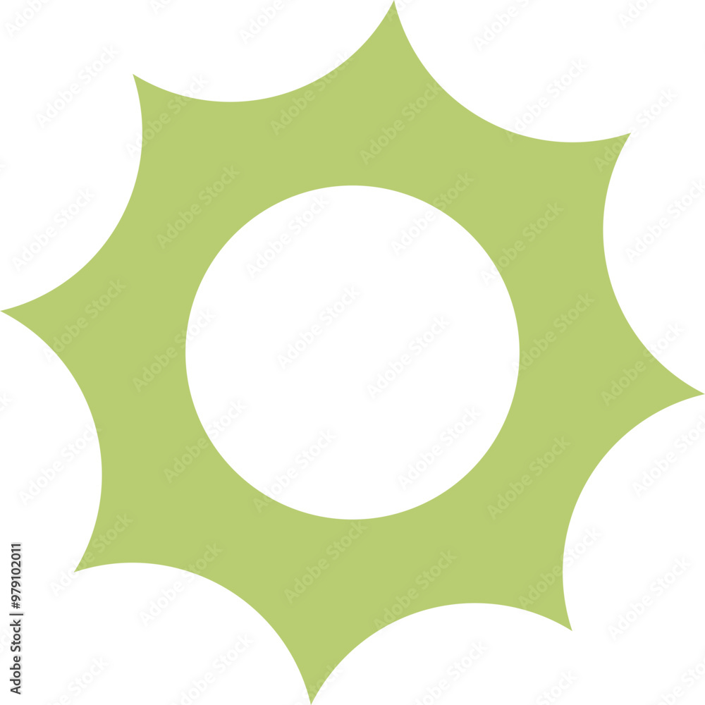 Green sun icon with sharp rays, symbolizing energy and sustainability in Flatsunicon context. Green sun icon with sharp rays, symbolizing energy and sustainability in Flatsunicon context.