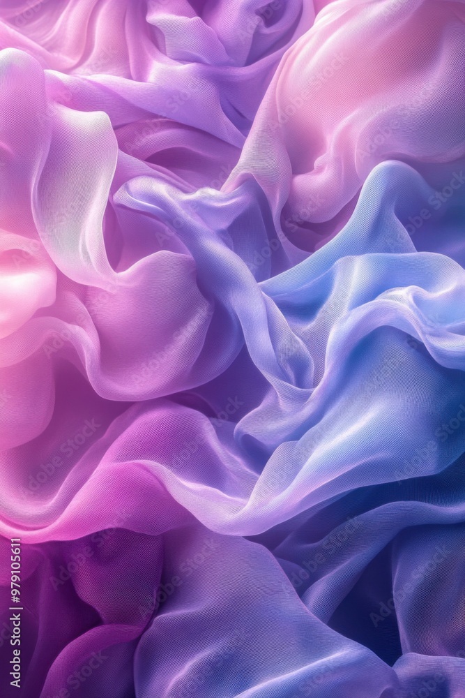 Elegant Abstract Waves of Colorful Fabric in Soft Pastels Elegant Abstract Waves of Colorful Fabric in Soft Pastels