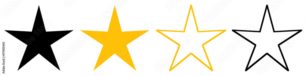 black and golden Star illustration isolated icon. Stars illustration icons. Stars collection. Golden Stars isolated on white background. illustration Star black and golden Star illustration isolated icon. Stars illustration icons. Stars collection. Golden Stars isolated on white background. illustration Star