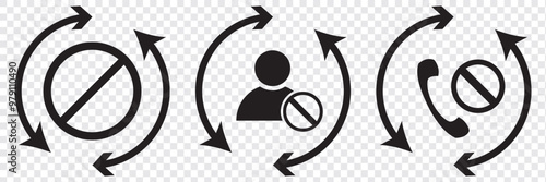 blocked icon vector on white background, blocked trendy filled icon. EPS 10.