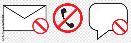 Ban isolated icon, blocked linear icon, block outline vector icon with editable stroke. EPS 10.