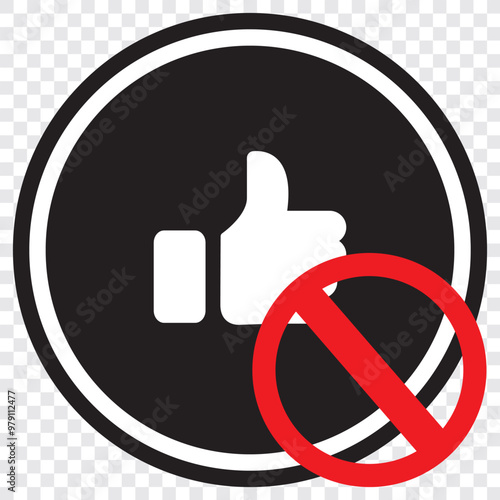 Block icon, unavailable icon. EPS 10.