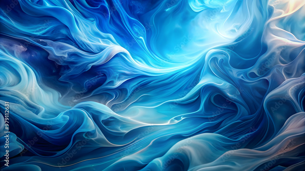 Fototapeta premium science blue abstract fluid dreamy background wallpaper, science, blue,abstract, fluid, dreamy, background, wallpaper