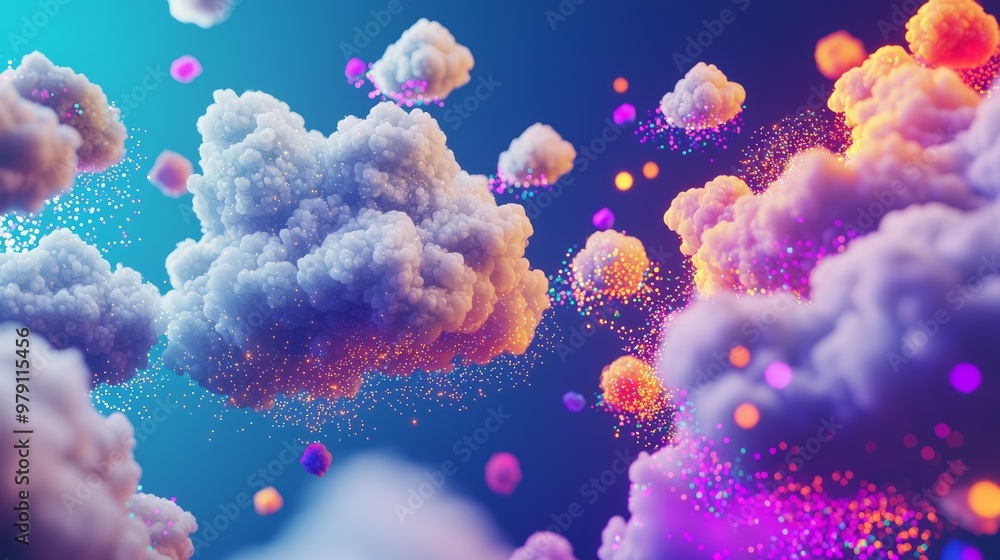 Dynamic Cloud Computing: 3D Rendering of Colorful Data Particles in Cloud Environments Dynamic Cloud Computing: 3D Rendering of Colorful Data Particles in Cloud Environments