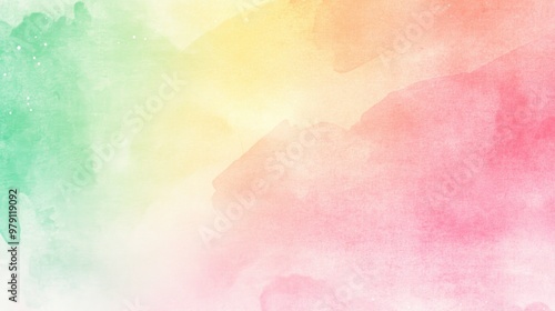 Background gradient with a gritty texture in shades of pink, green, and yellow.