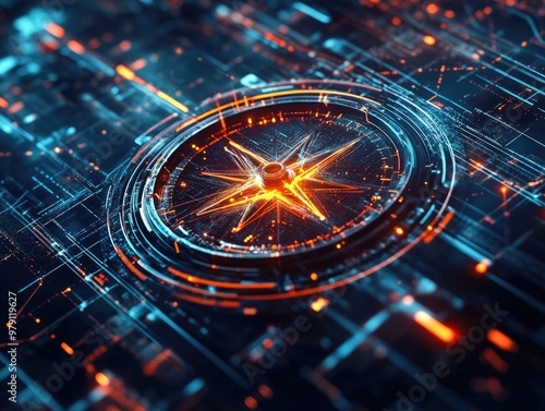 Wallpaper Mural Clock Circuit Close-Up Torontodigital.ca