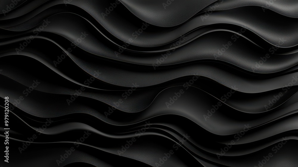 Abstract Black Wavy Pattern Abstract Black Wavy Pattern