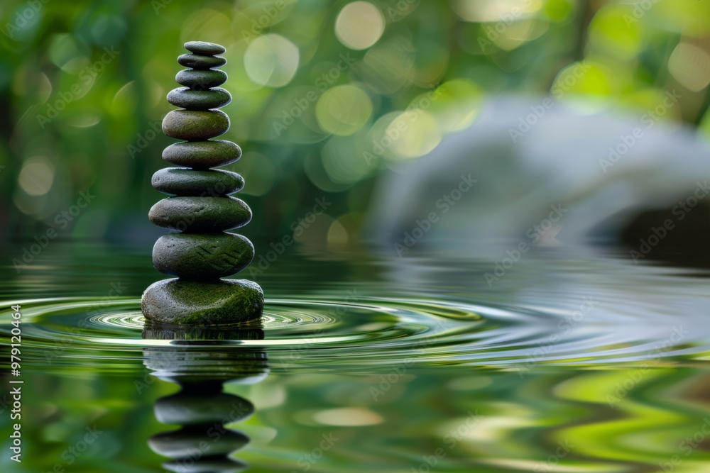 Obraz premium Zen Stones in Water
