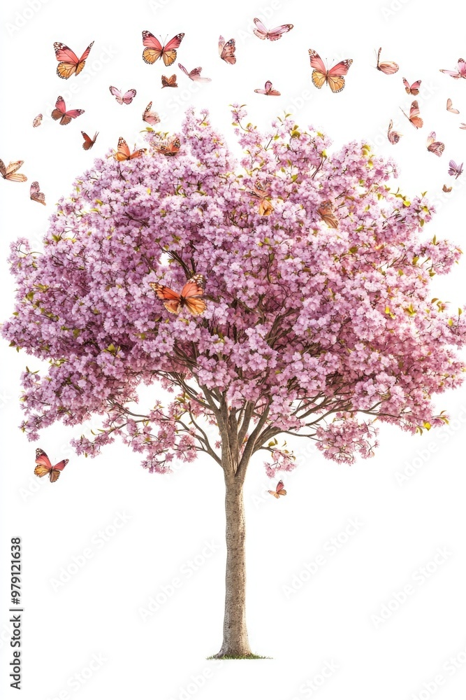 Butterflies on Tree Butterflies on Tree