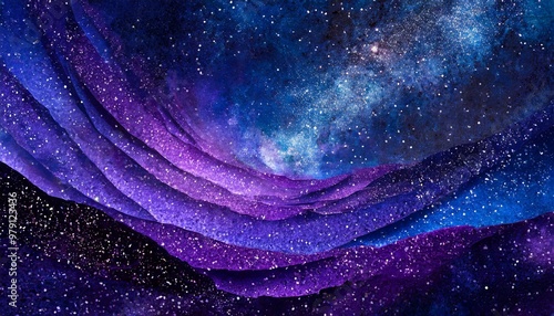 抽象的な宇宙のペイント