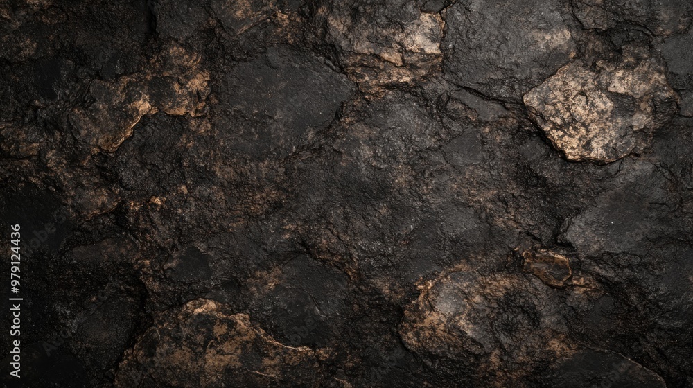 Textured surface of dark rocks with highlights and shadows. Textured surface of dark rocks with highlights and shadows.