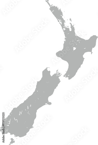 grey new Zealand map