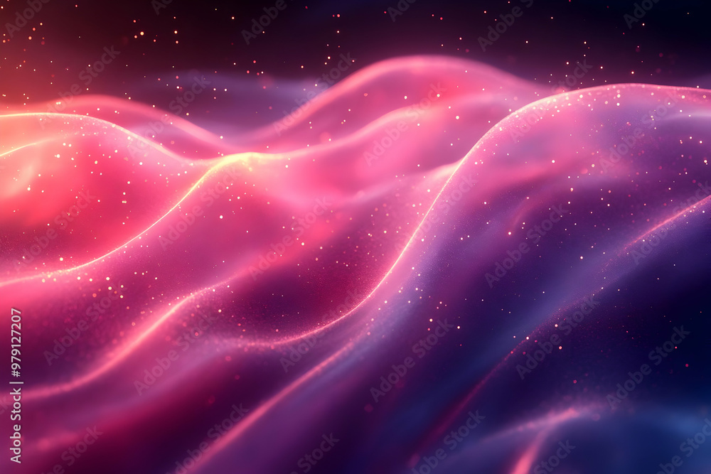 Abstract Background with Pink and Purple Wavy Lines and Glitter Abstract Background with Pink and Purple Wavy Lines and Glitter