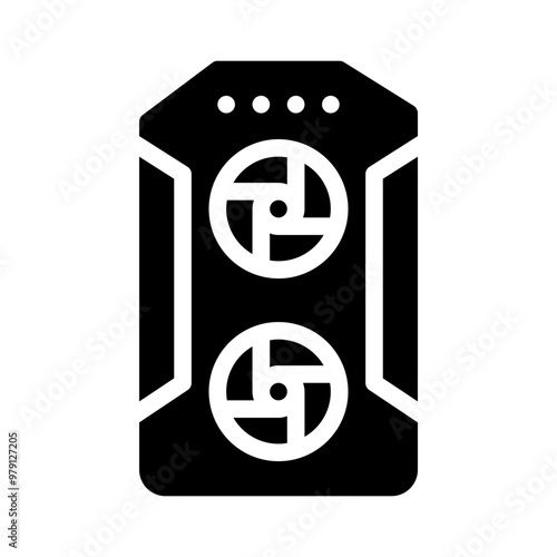 computer case glyph icon