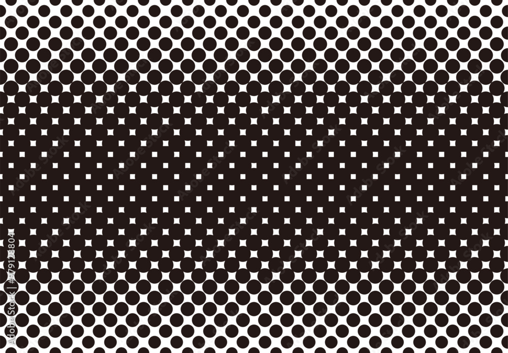 Seamless Monochrome Vector Screen Tones Isolated On A White Background. Horizontally And Vertically Repeatable. Seamless Monochrome Vector Screen Tones Isolated On A White Background. Horizontally And Vertically Repeatable.