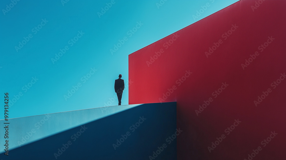 Minimalist photography of an anonymous character on a majestic minimalist architecture background, minimalism, photorealistic, red and blue
Minimalist photography of an anonymous character on a majestic minimalist architecture background, minimalism, photorealistic, red and blue