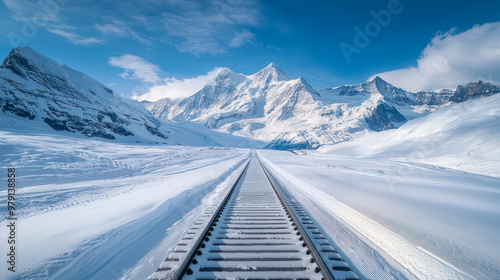 A breathtaking aerial shot capturing the stunning landscape of Switzerland with rolling hills, picturesque villages, and snow-capped mountains under a clear blue sky.