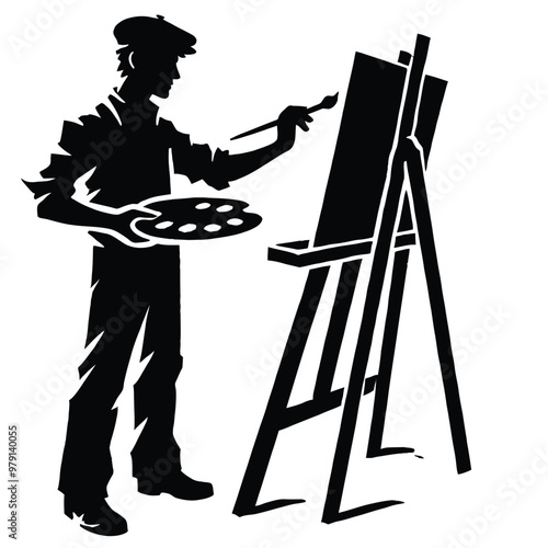 Painter Silhouette