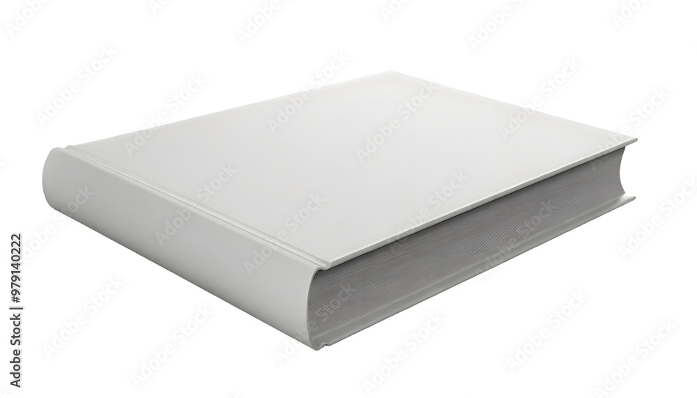 Thin Hard Cover Book White Blank 3D-Illustration 3D RENDRING. Generative AI. Thin Hard Cover Book White Blank 3D-Illustration 3D RENDRING. Generative AI.