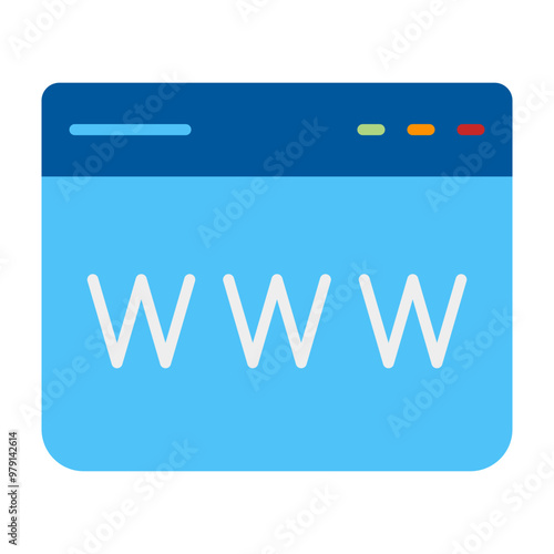 Bild auf Leinwand Website Vector Line Icon Design