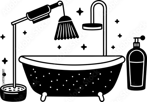 bathtub svg icon