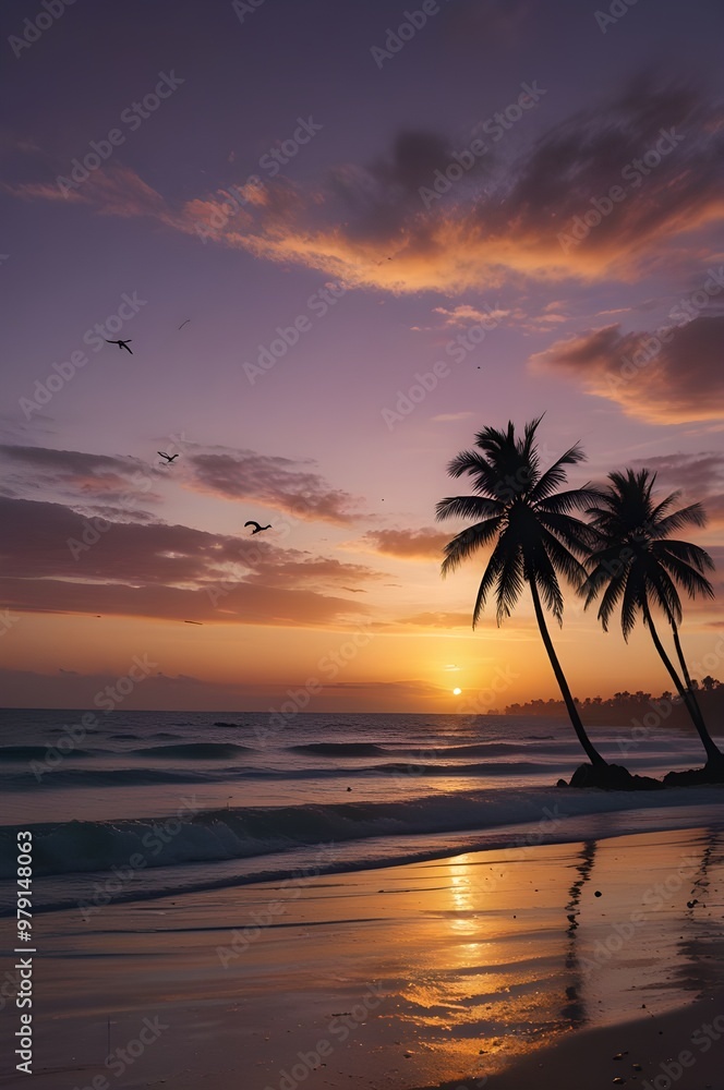 sunset on the beach sunset on the beach