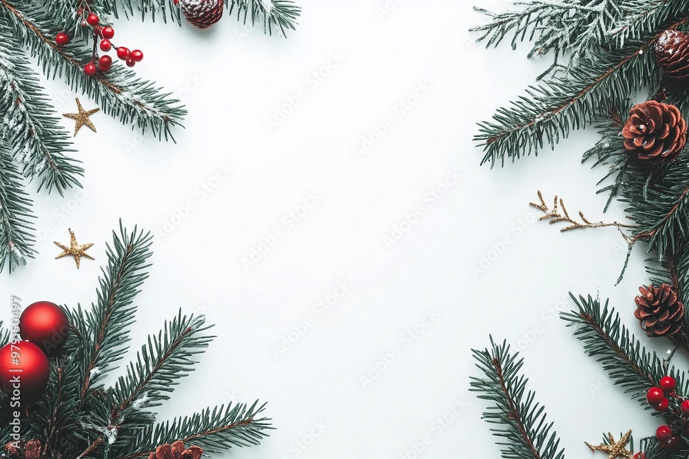 isolated empty christmas background for text .generative ai isolated empty christmas background for text .generative ai