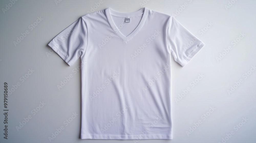 v-neck shirt mockup on white background v-neck shirt mockup on white background