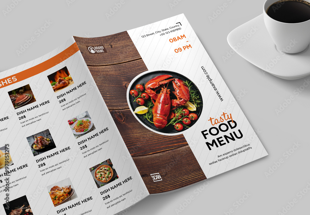 Food Menu Layout Stock Template | Adobe Stock