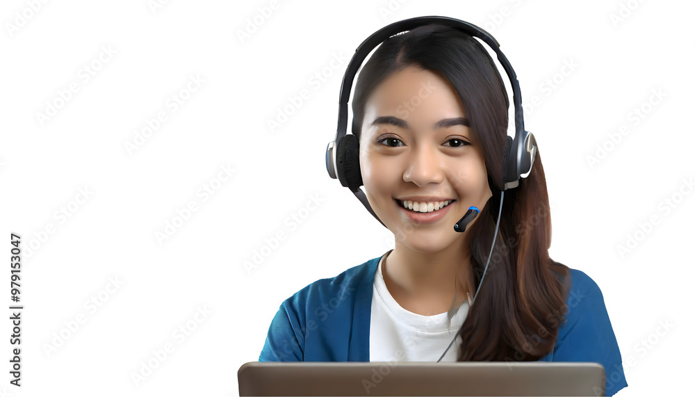 Young woman Ann, webinar, online conference, online learning, lectures and training. Generative AI. Young woman Ann, webinar, online conference, online learning, lectures and training. Generative AI.