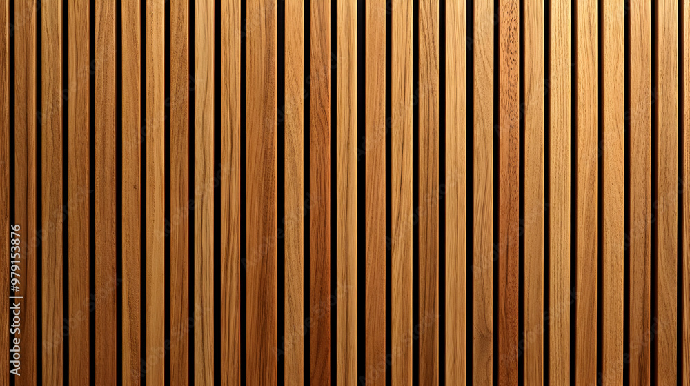 Close-up View of a Smooth, Rich Brown Wooden Slat Wall, Ideal for Backgrounds and Textures Close-up View of a Smooth, Rich Brown Wooden Slat Wall, Ideal for Backgrounds and Textures