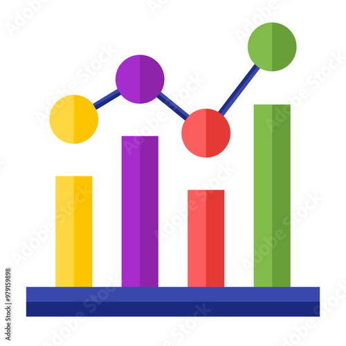 Trend Vector Flat Icon Design