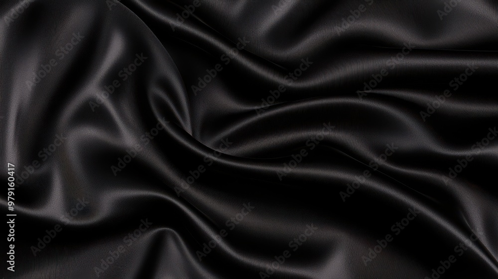 Black Satin Fabric Drape Background Texture Black Satin Fabric Drape Background Texture