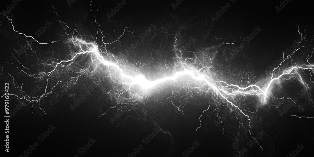 White lightning bolt White lightning bolt