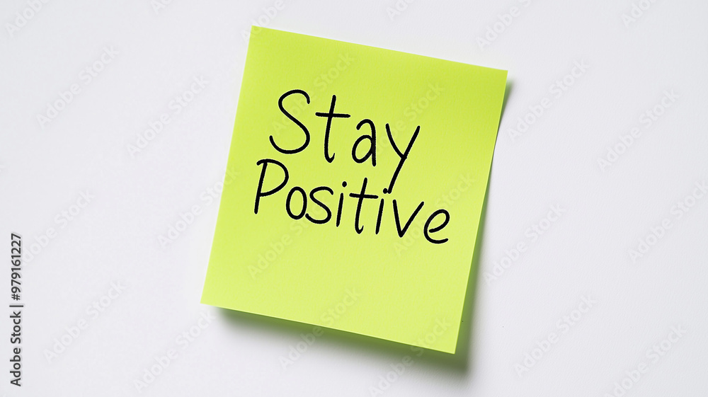 Sticky Note: A single green sticky note with the words Sticky Note: A single green sticky note with the words